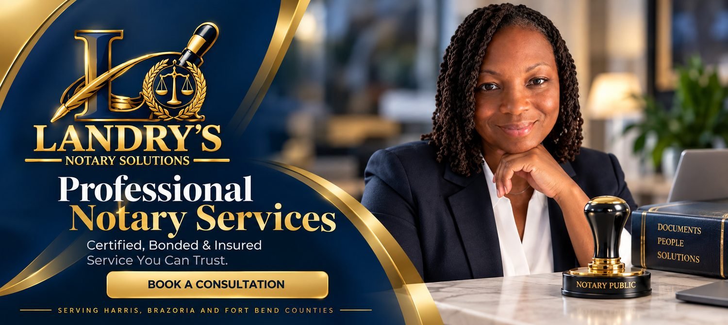 Landry's Notary Solutions — Professional Notary Services